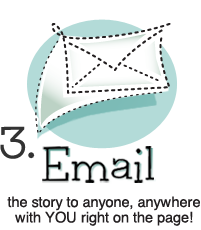 Email the story to anyone, anywhere with YOU right on the page!